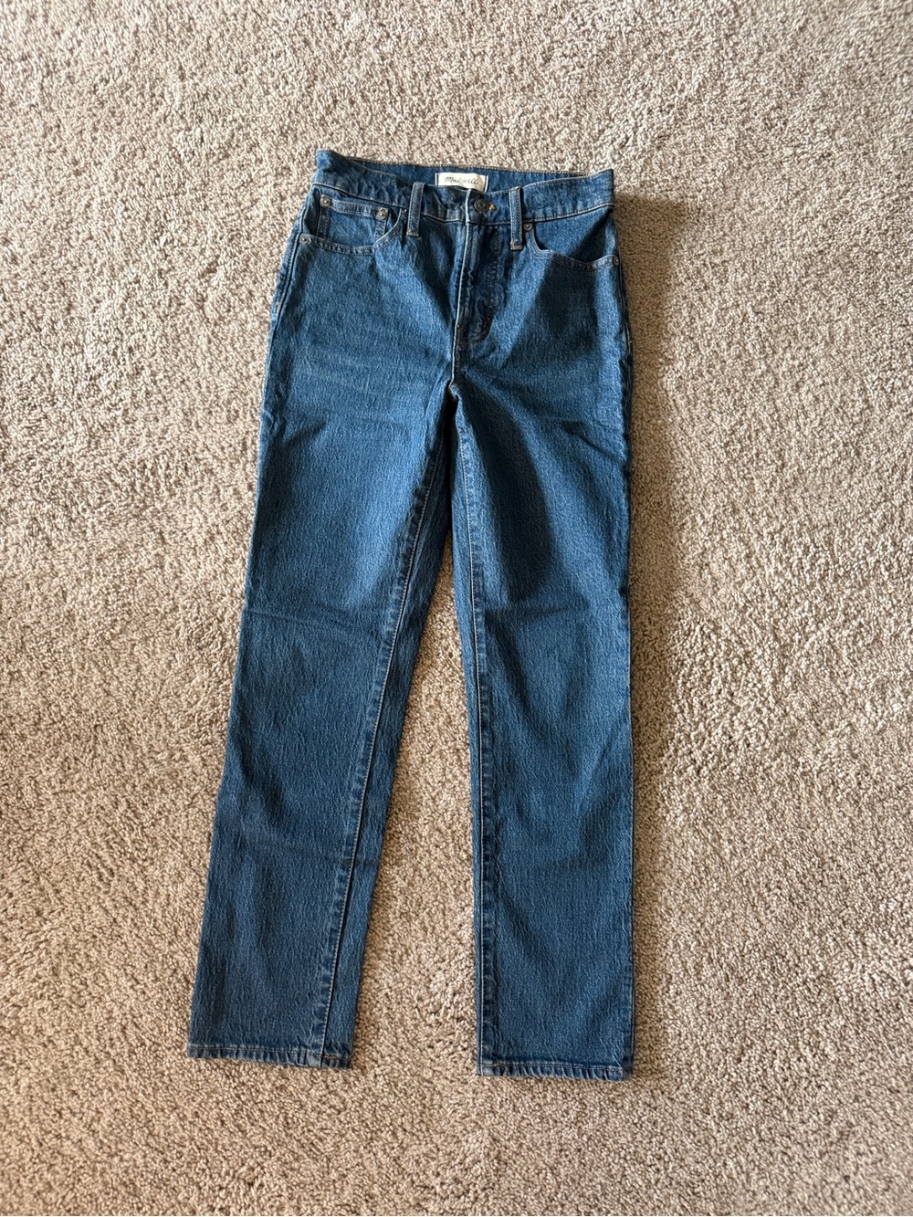 Madewell Perfect Vintage Straight Jeans in Dark Wash